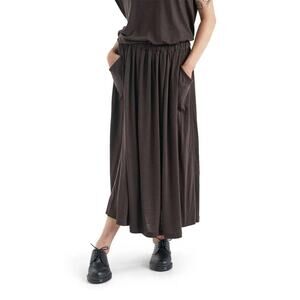 Icebreaker Cool Lite Merino Long Skirt Brown Pockets Gorpcore Athleisure SZ S
